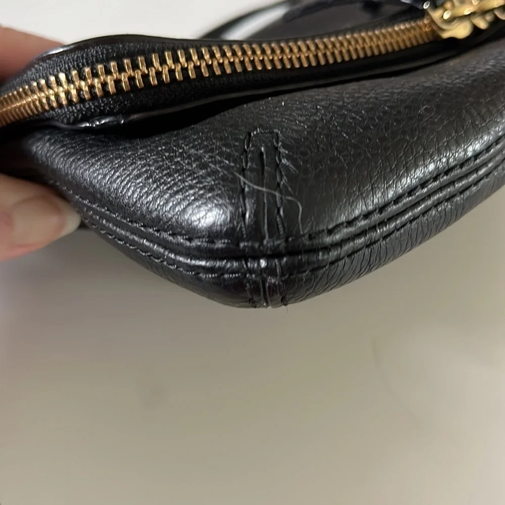 Kate spade   Marianna Mansfield Leather Bag Crossbody Black  9”w x 5.5” h x 1” d
